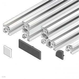 Strut profiles slot 6, modular dimensions 20